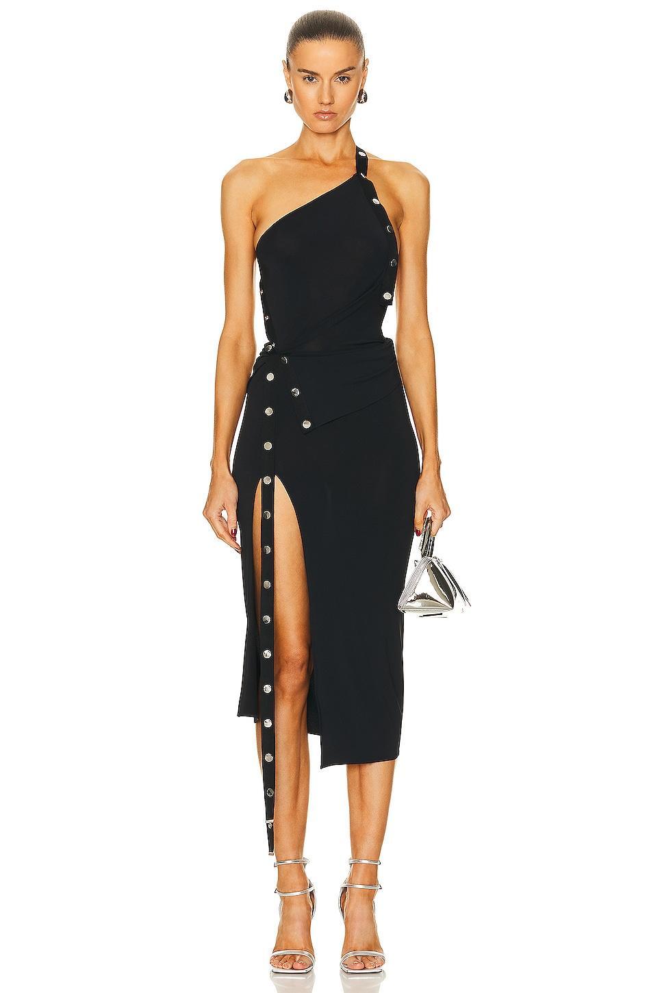 THE ATTICO One Shoulder Midi Dress Product Image