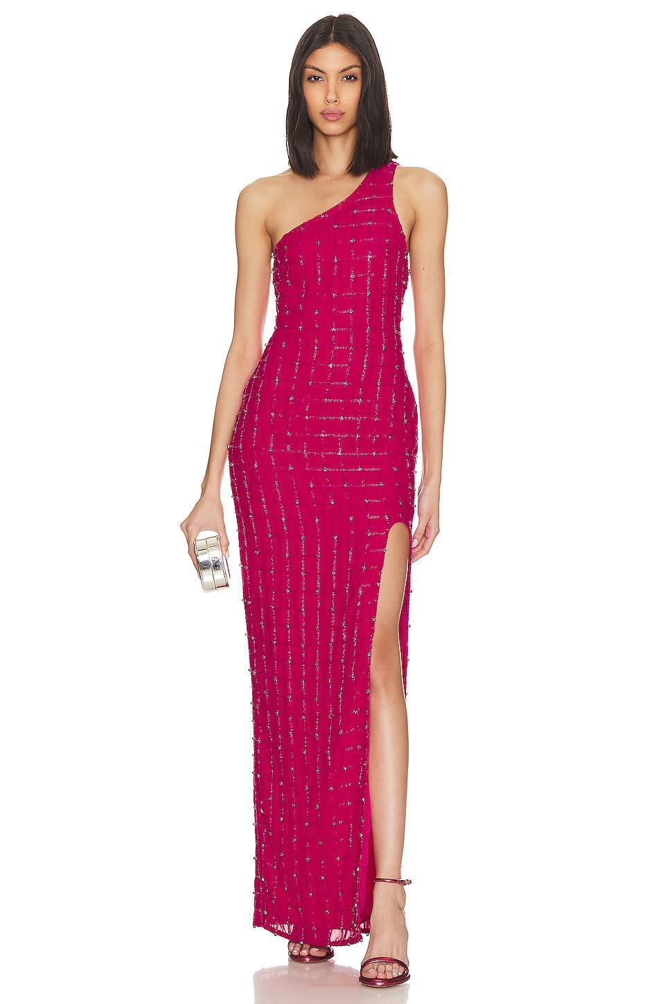 X Revolve One Shoulder Gown Khanums Product Image