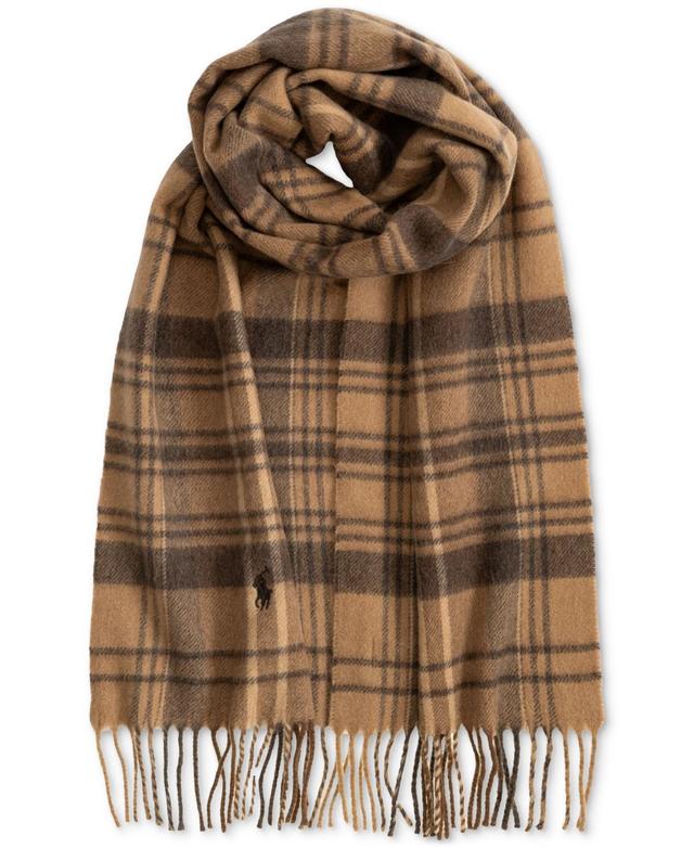 Polo Ralph Lauren Mens Cashmere Blend Plaid Scarf Product Image