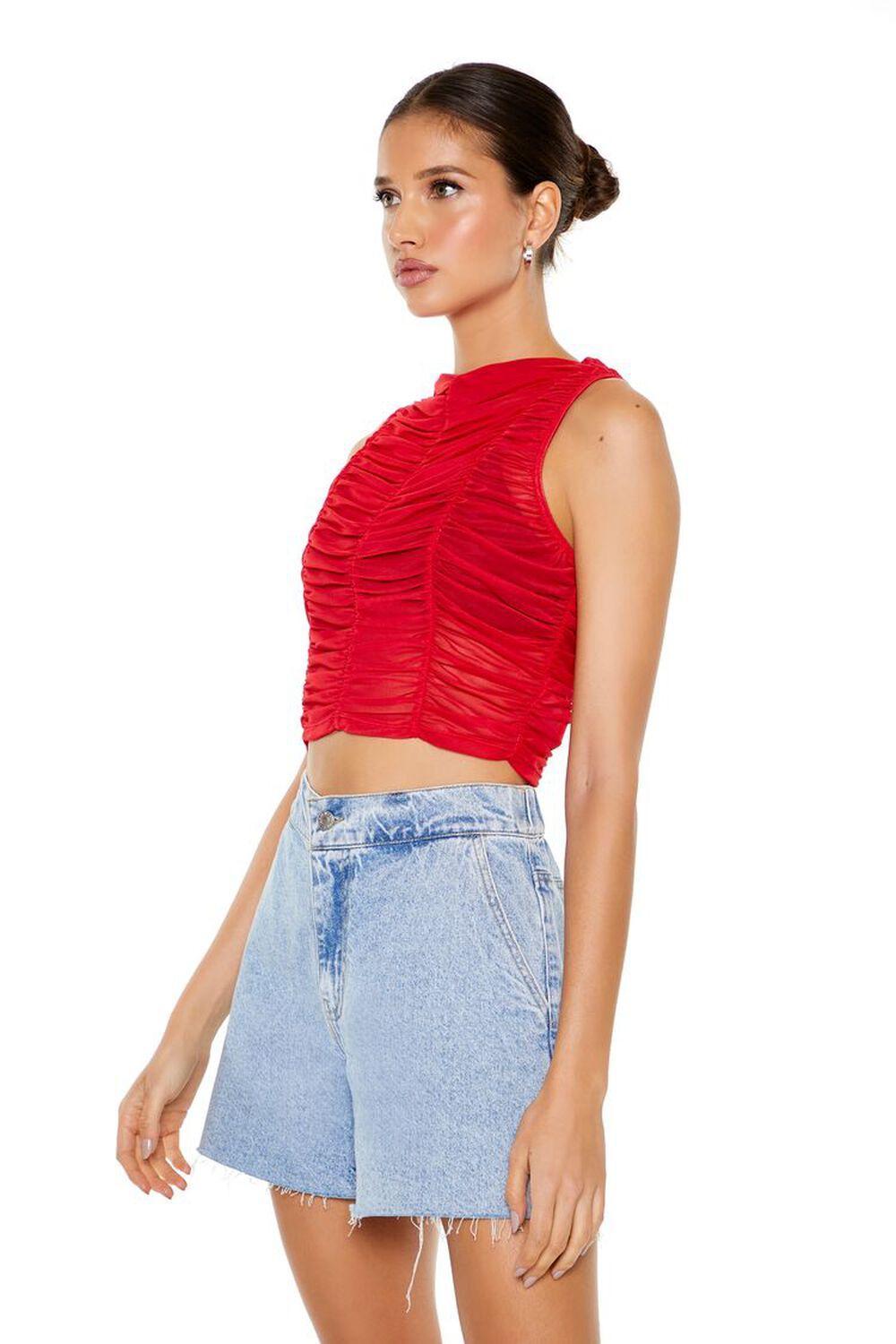 Sheer Mesh Crop Top | Forever 21 Product Image