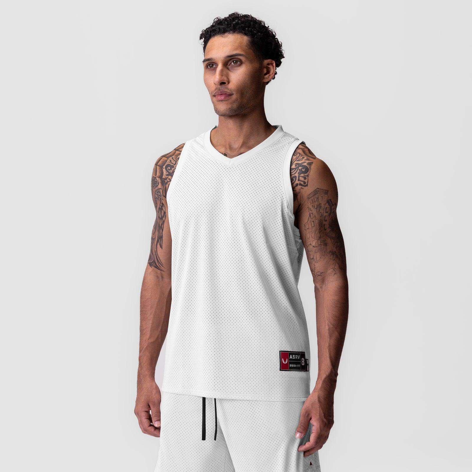 0990. Ion-Mesh Basketball Jersey - White Product Image