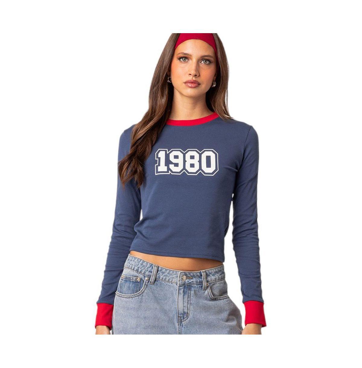 Womens 80s Baby long sleeve t shirt Product Image