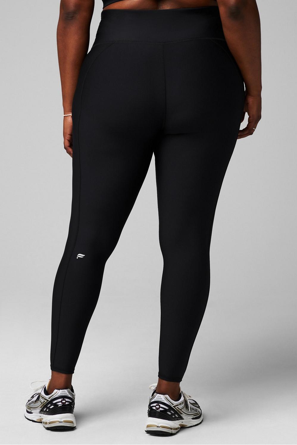 Fabletics High-Waisted Essential Cold Weather Legging Womens black Size XXS Product Image