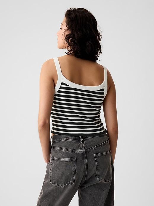 Modern Rib Cropped Tank Top Product Image