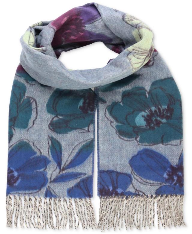 Fraas Womens Big Floral Cashmink Scarf Product Image