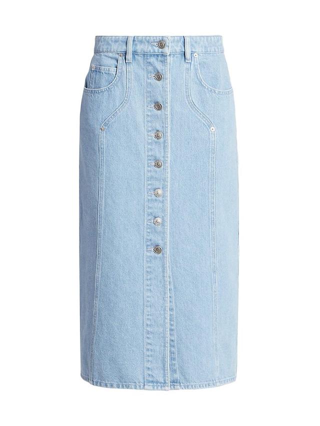 Isabel Marant toile Vandy Button Front Denim Skirt Product Image