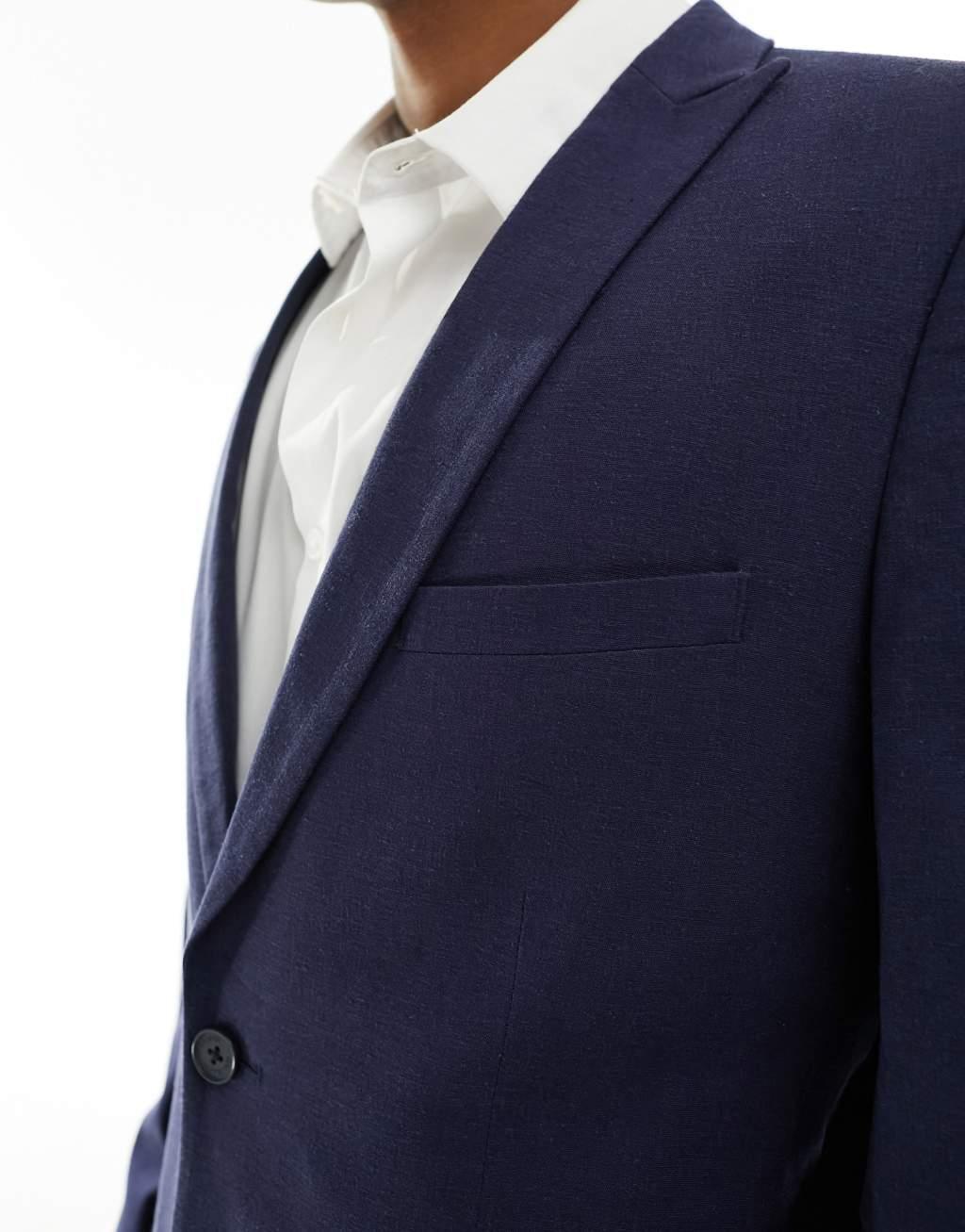 French Connection linen look formal suit jacket Product Image