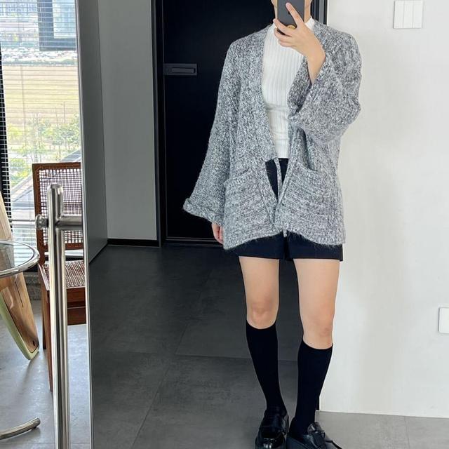 Plain Kimono Oversized Cardigan Product Image