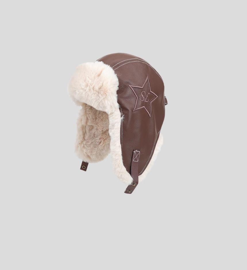 Faux Fur Fleece Lined Trapper Hat Product Image