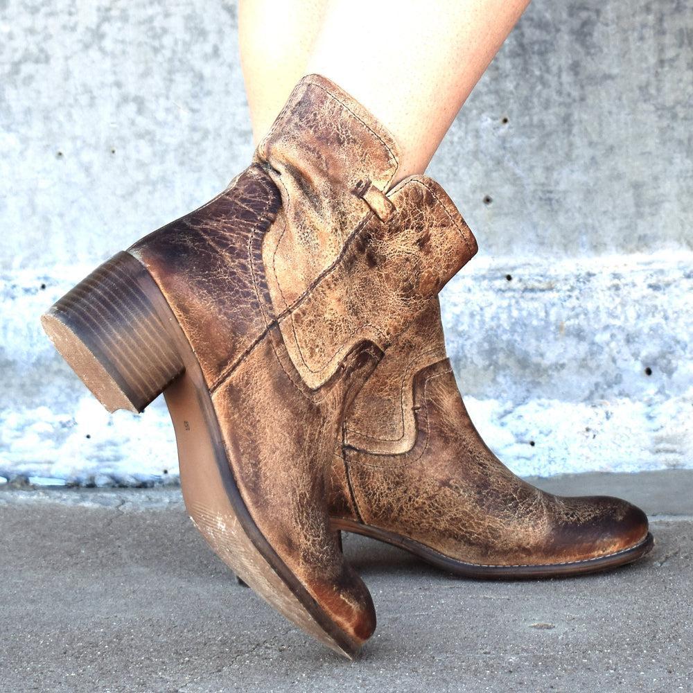 Brown Weathered Leather Boot* Product Image