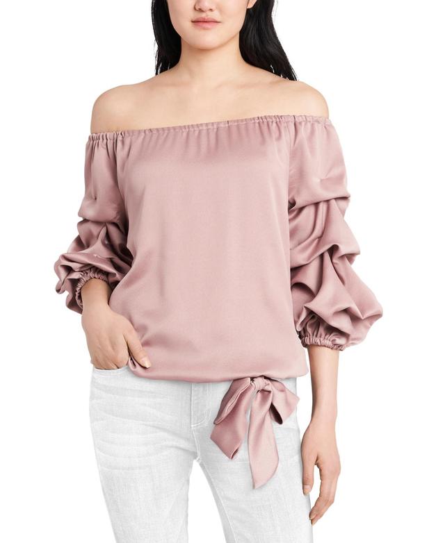 Msk Off-The-Shoulder Puff Sleeve Top Product Image