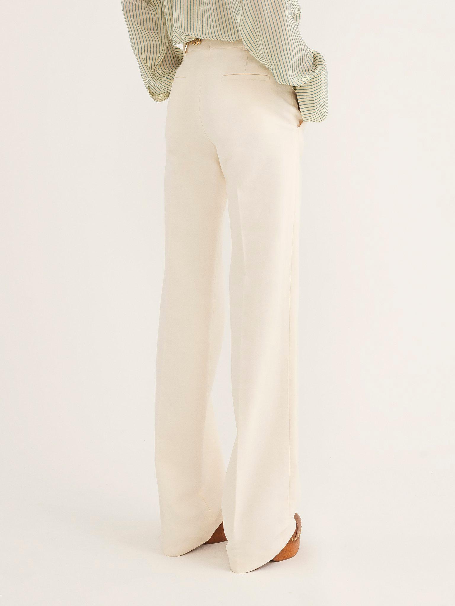 Tailored pants in brushed cotton Product Image