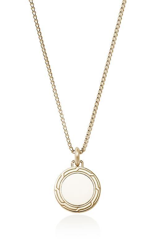 Mens 14K Gold Pendant Necklace Product Image