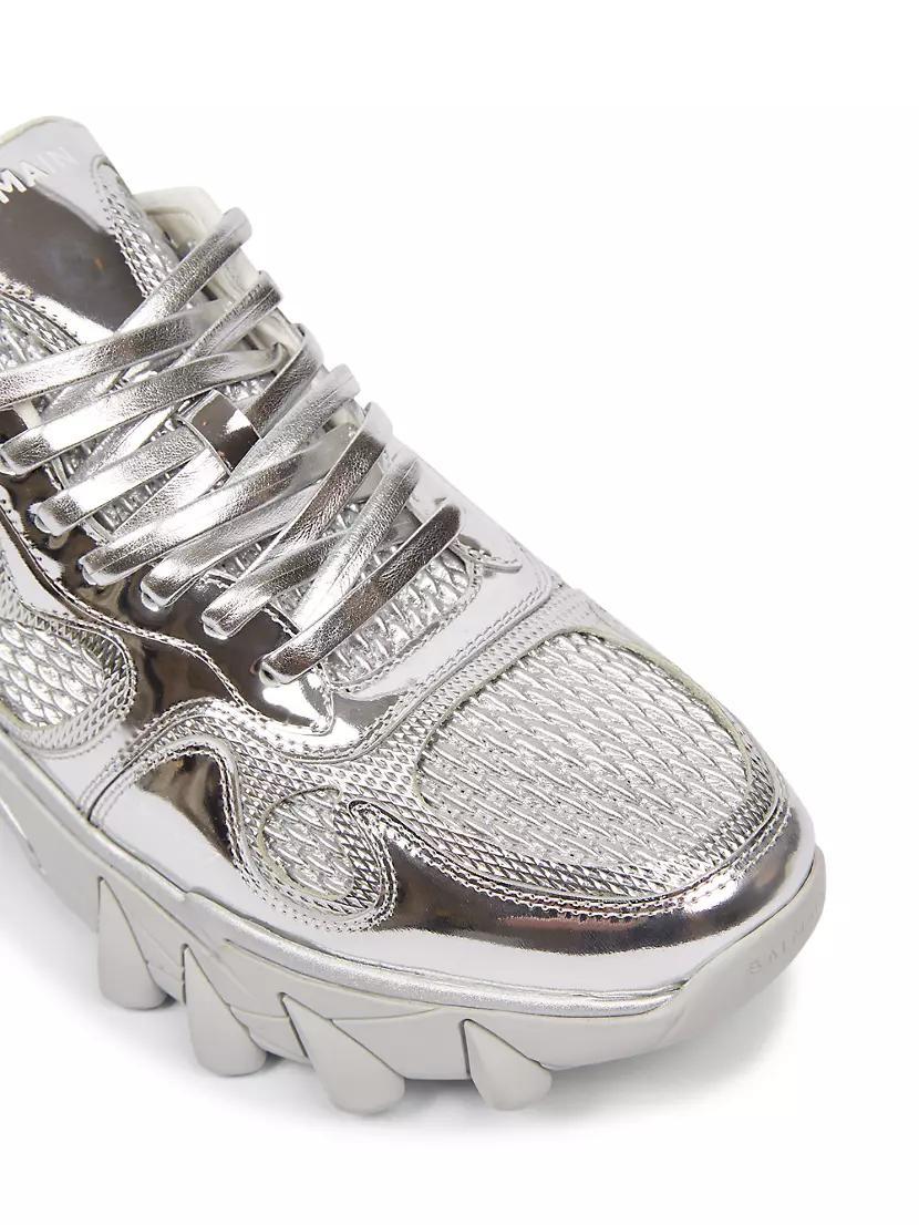 Mens B-East Mirror Leather Sneakers Product Image