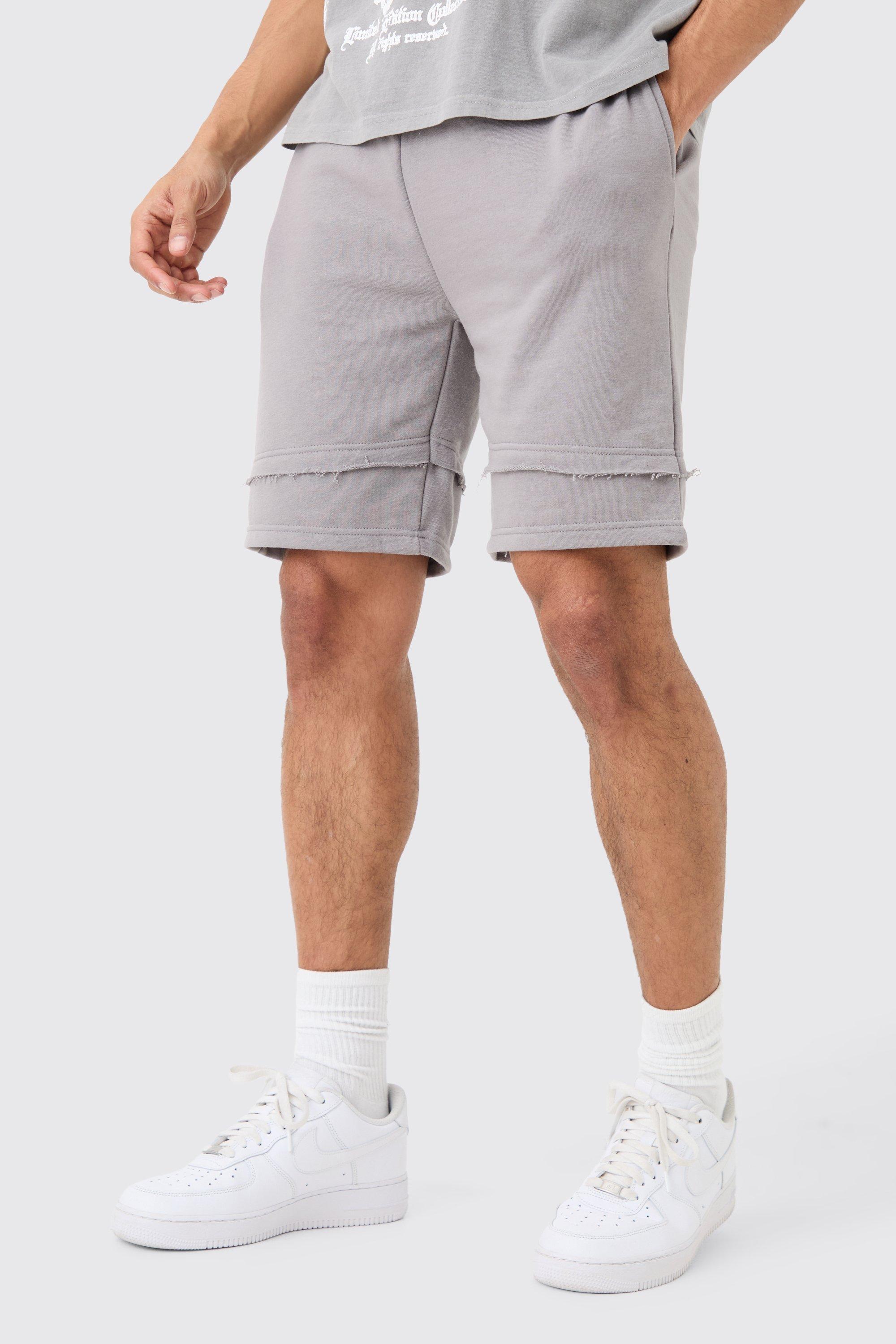 Loose Fit Raw Layer Short | boohooMAN USA Product Image