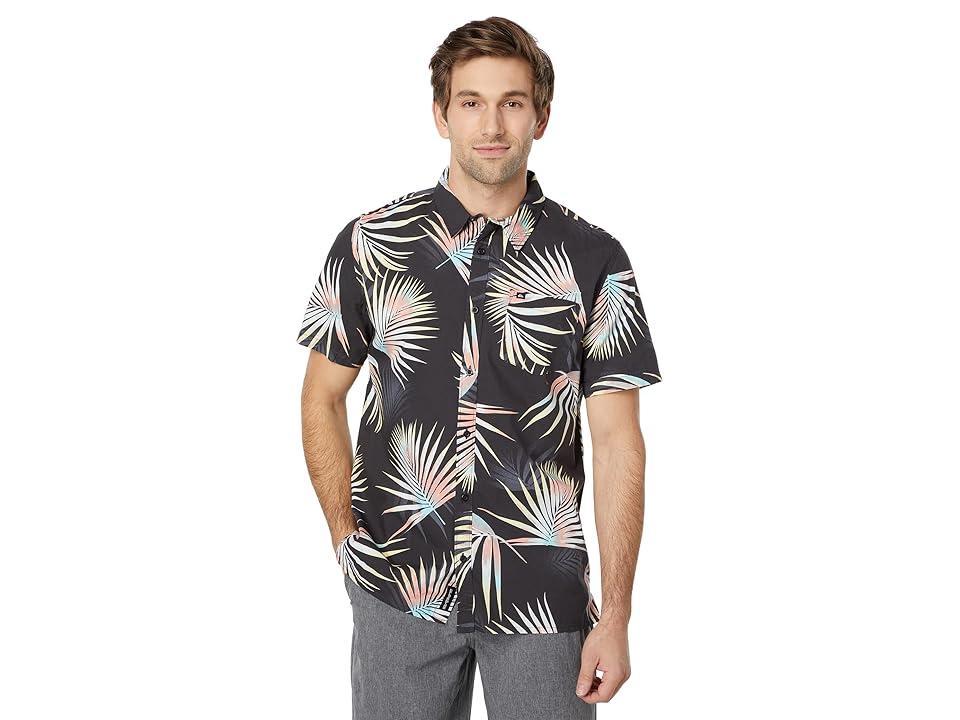 Quiksilver Pop Tropic Short Sleeve Woven (Tarmac Pop Tropic) Men's Clothing Product Image