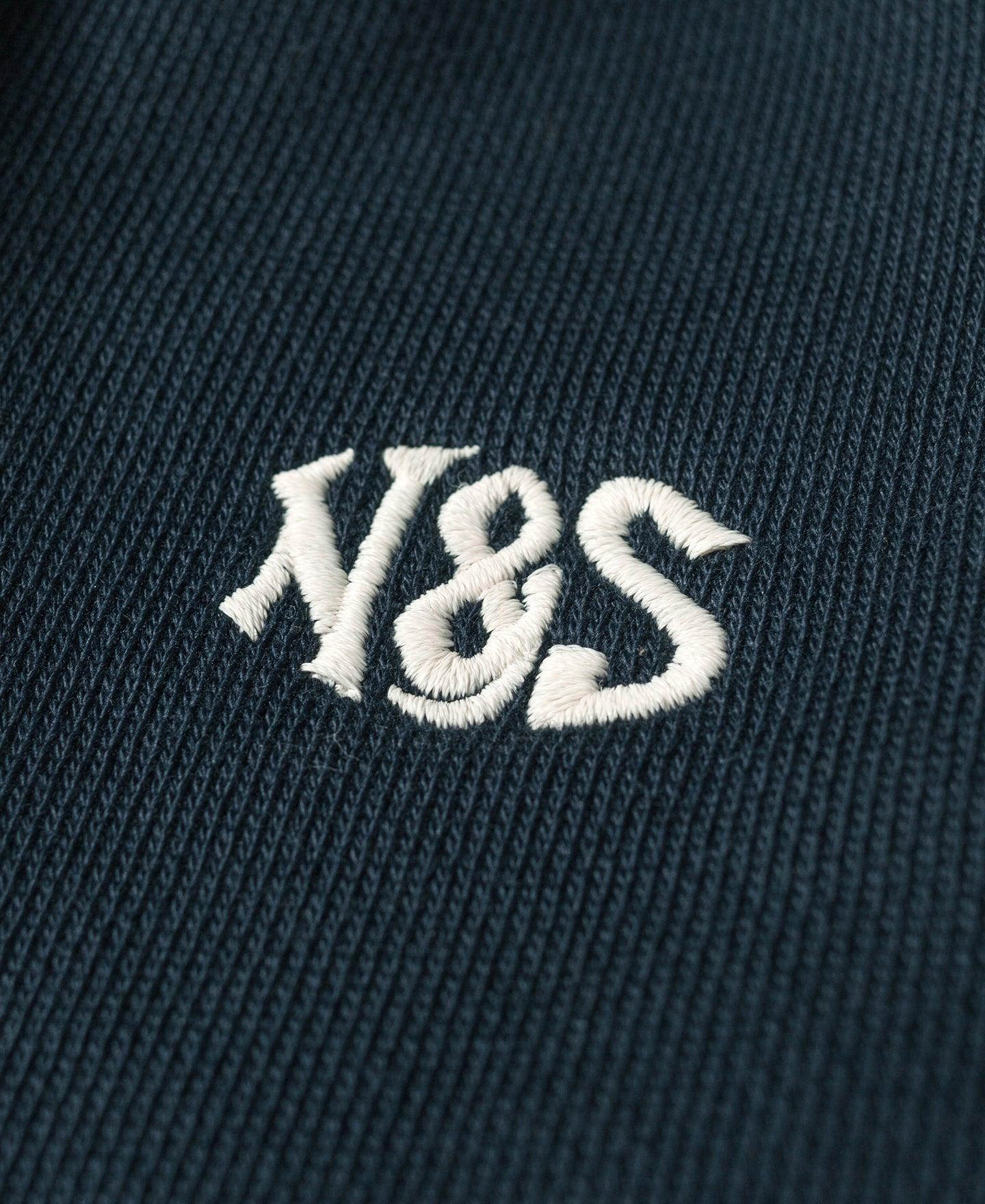 Classic Straight-Leg Striped Logo-Embroidered Cotton-Terry Sweatpants - Navy Product Image