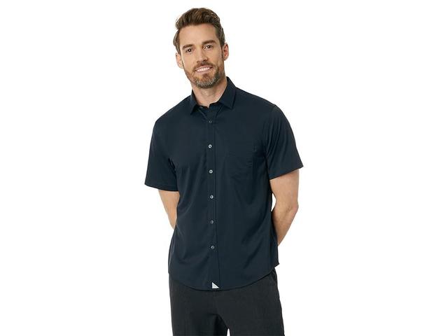 UNTUCKit Gironde Short Sleeve Shirt (Black) Men's Clothing Product Image