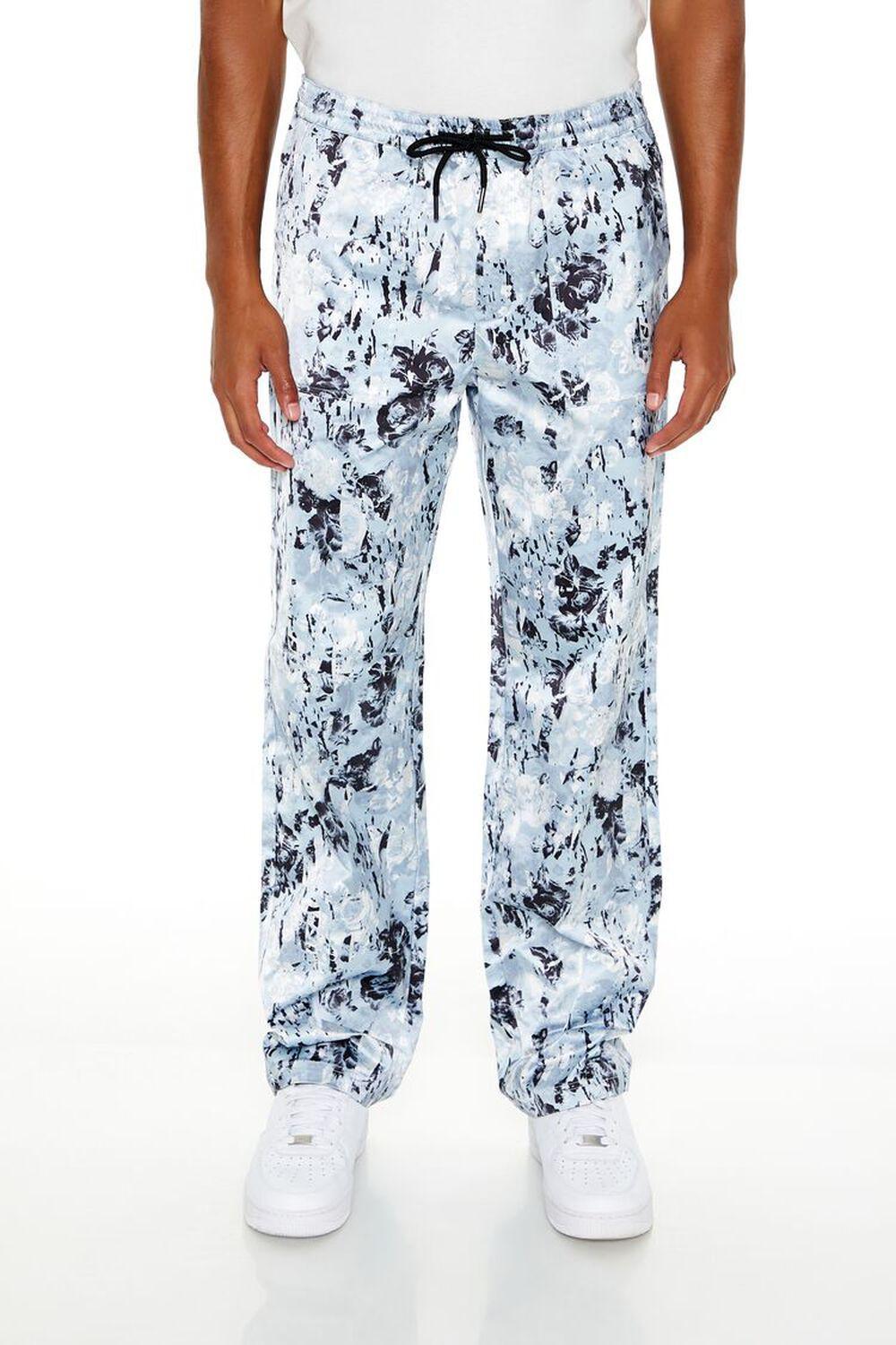 Abstract Print Mid-Rise Joggers | Forever 21 Product Image