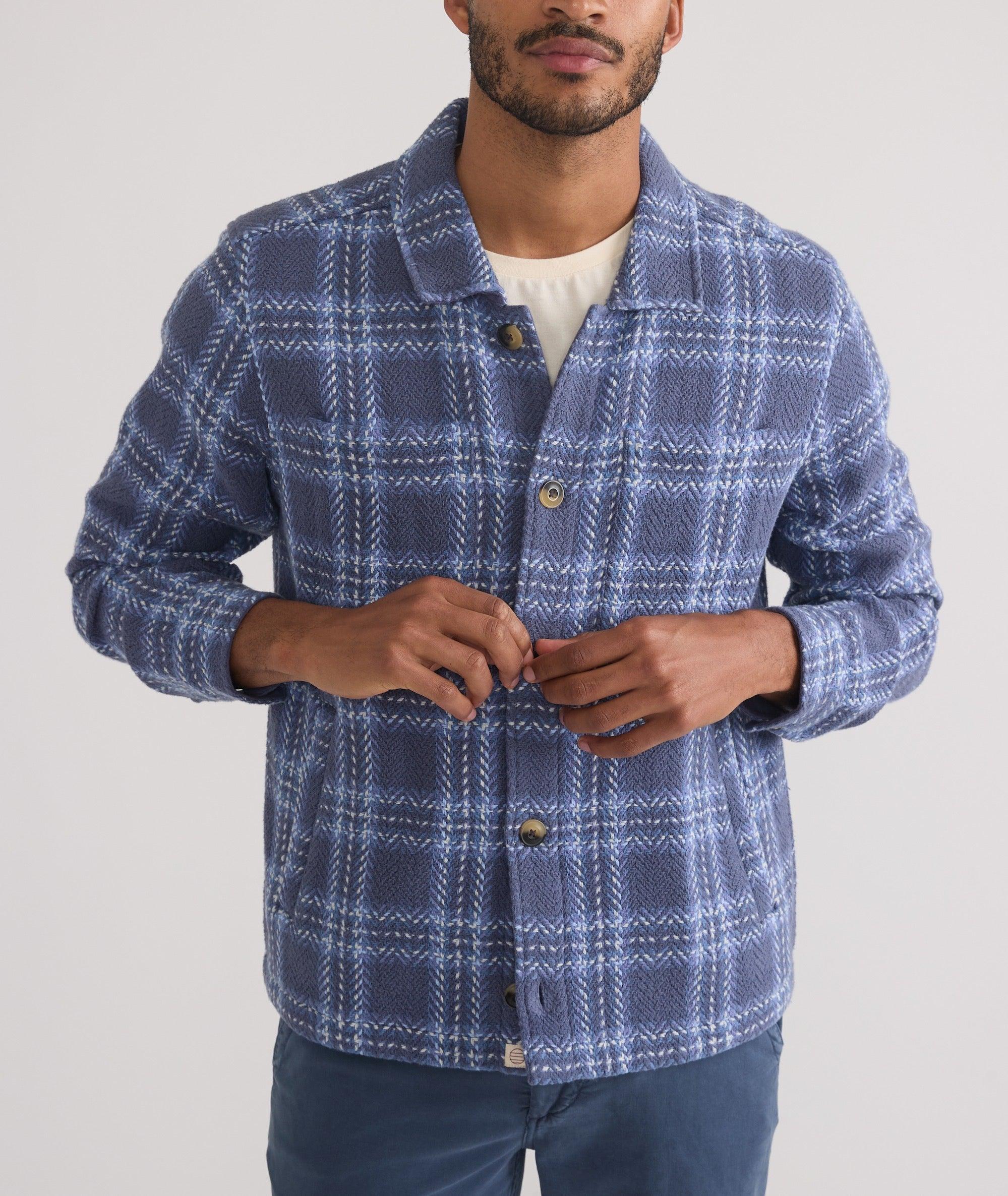 Textured Herringbone Overshirt Product Image