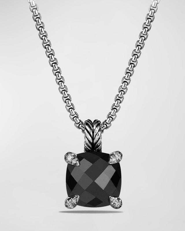 Womens Chatelaine Pendant Necklace with and Pav Diamonds Product Image