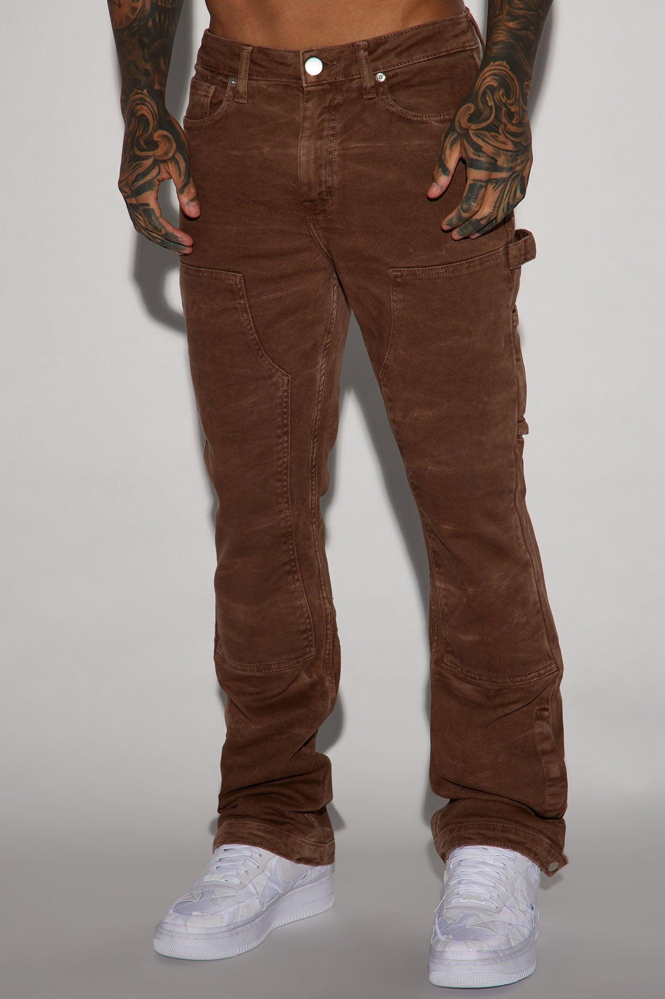 Indestructible Flared Carpenter Pants - Chocolate Product Image