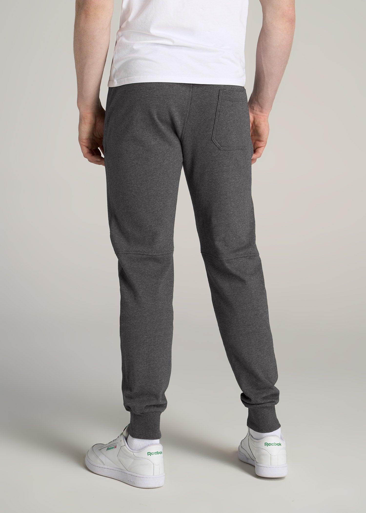 Wearever French Terry Men's Tall Joggers in Charcoal Mix Male Product Image