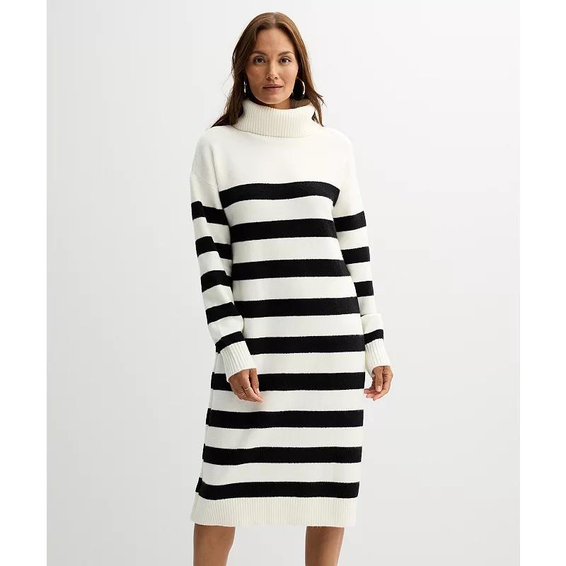 Womens Nine West Turtleneck Sweater Dress Product Image