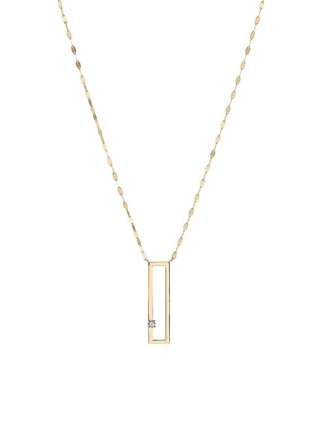 Womens 14K Yellow Gold & 0.11 TCW Diamond Pendant Necklace Product Image