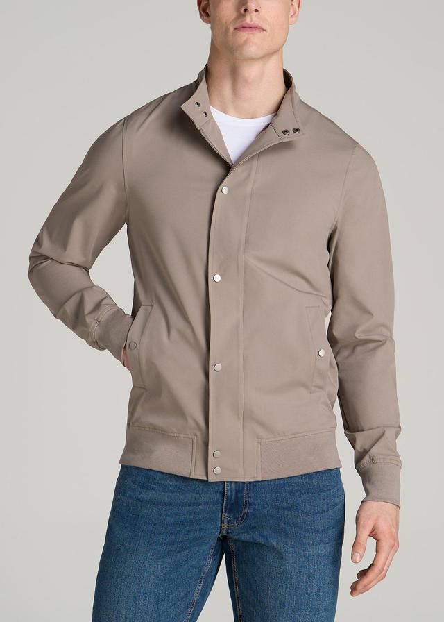 Motion Bomber Jacket for Tall Men in Portobello Male Product Image