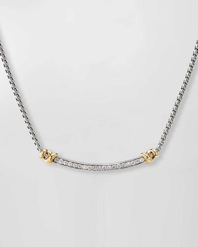 Womens Petite Helena Wrap Station Necklace with 18K Yellow Gold and Pav Diamonds Product Image