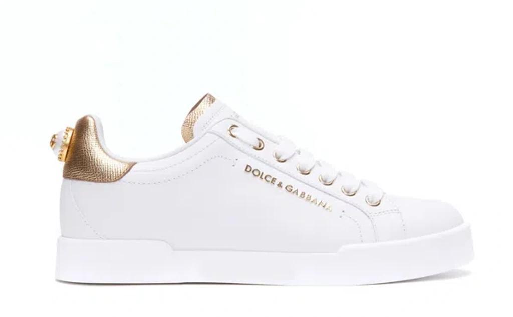 DOLCE & GABBANA Portofino Sneakers In White Product Image