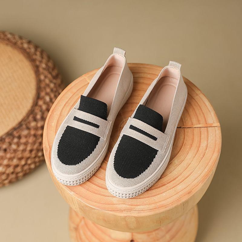 Contrast Trim Platform Slip-Ons Product Image