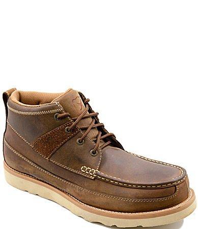 Twisted X Mens Work 4 Steel Toe Leather Wedge Sole Boot Product Image