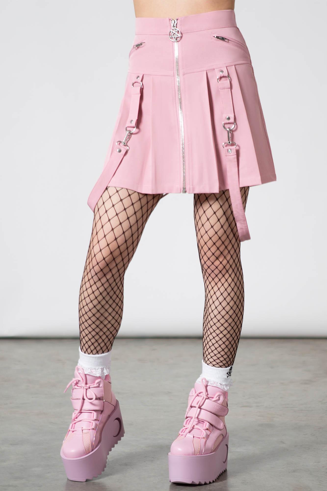 Blaire B*tch Mini Skirt [PASTEL PINK] Female Product Image