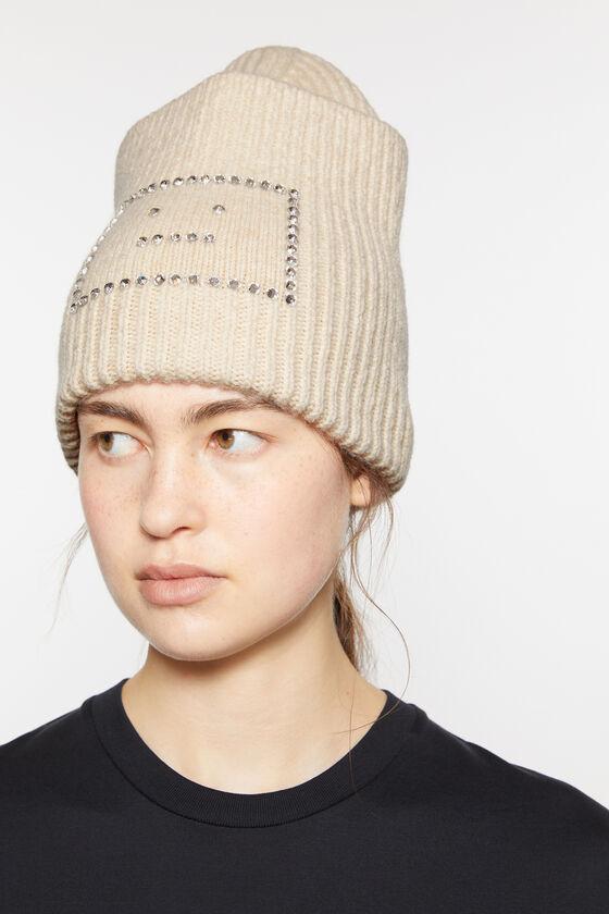 Embellished Face square beanie Product Image