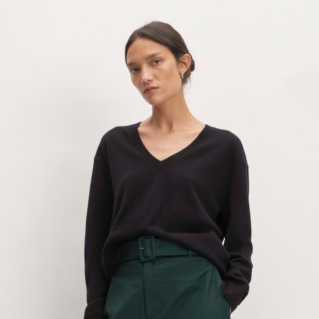 Womens Cashmere Relaxed V-Neck Sweater by Everlane Product Image