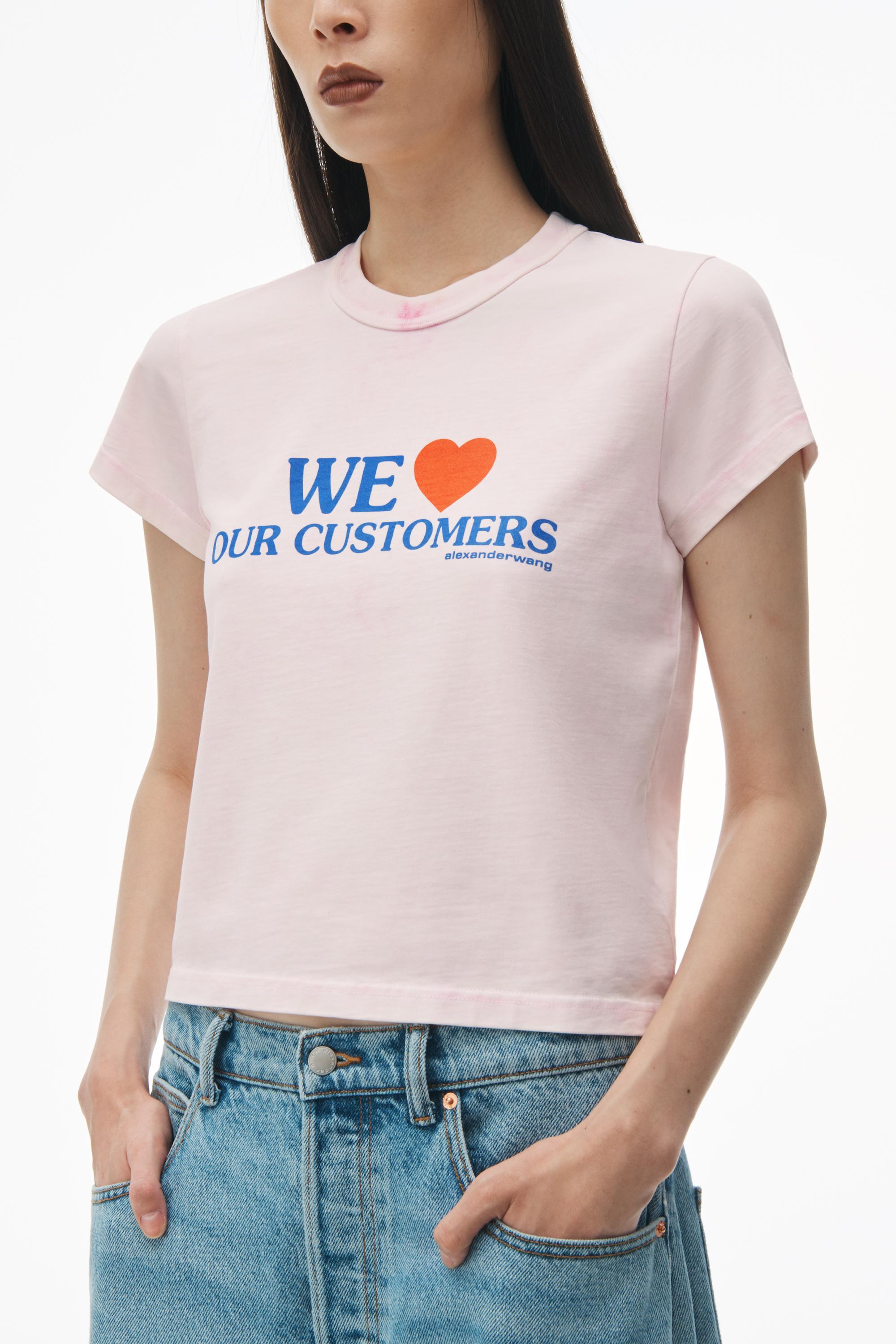 Love Our Customers Shrunken Tee Product Image