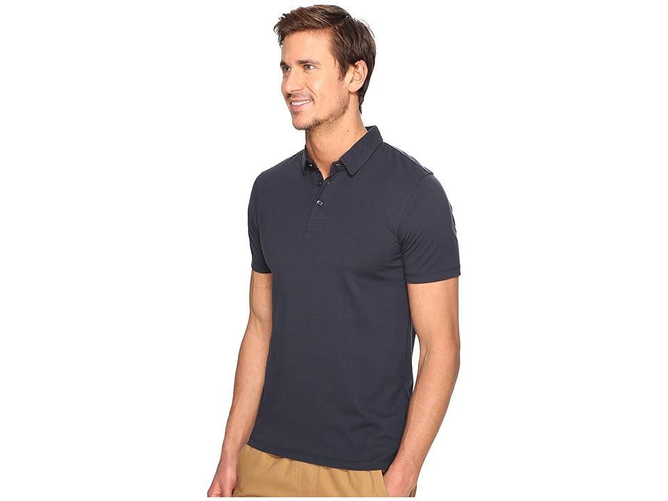 Volcom Wowzer Polo (Navy 3) Men's Short Sleeve Knit Product Image