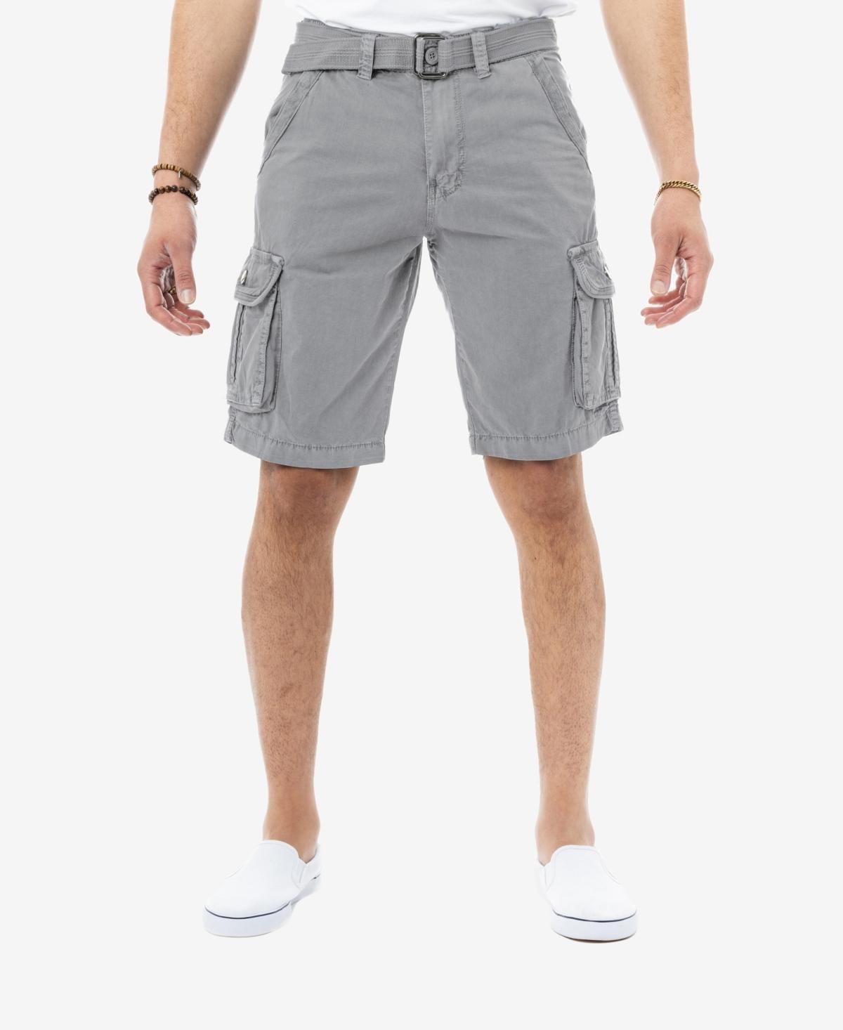 Mens Belted Twill Tape Cargo Shorts Product Image