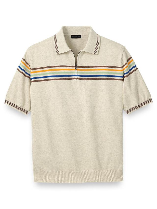 Cotton Zip Polo Product Image