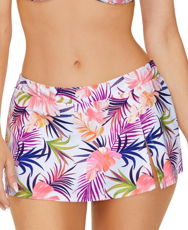 Island Escape Womens Lux Tropical-Print Swim Skirt, Created for Macys Product Image