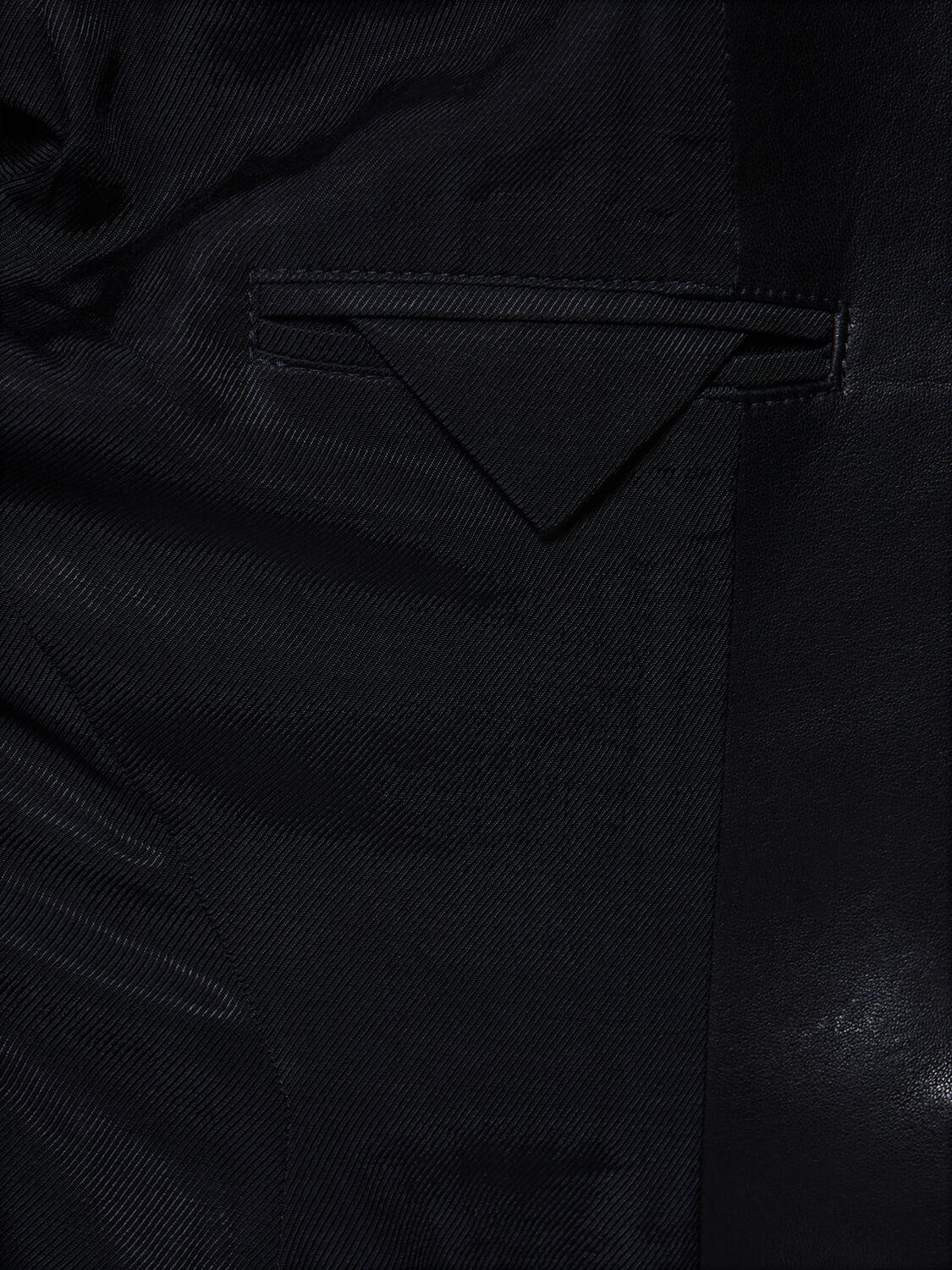 Leather Jacket In Black Product Image