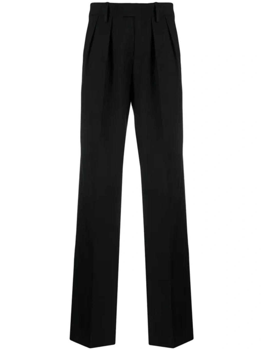 Wool Trousers In Black Product Image