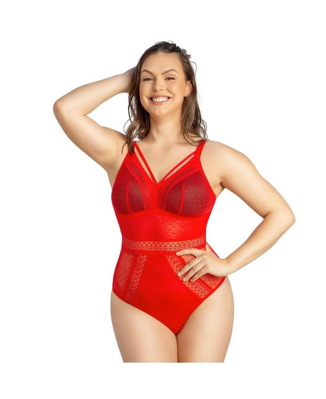 Mia Dot Mesh Wire-Free Bodysuit Product Image