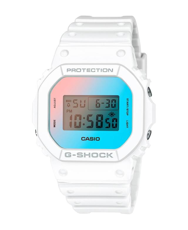 G-Shock Mens Digital White Resin Watch, 42.8mm DW5600TL-7 - White Product Image