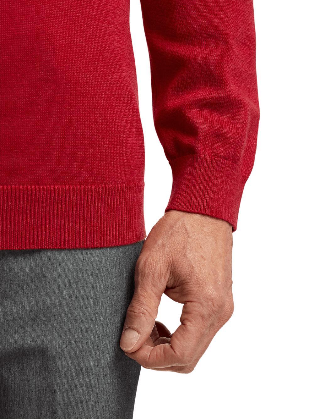 Supima Cotton Turtleneck - Red Product Image