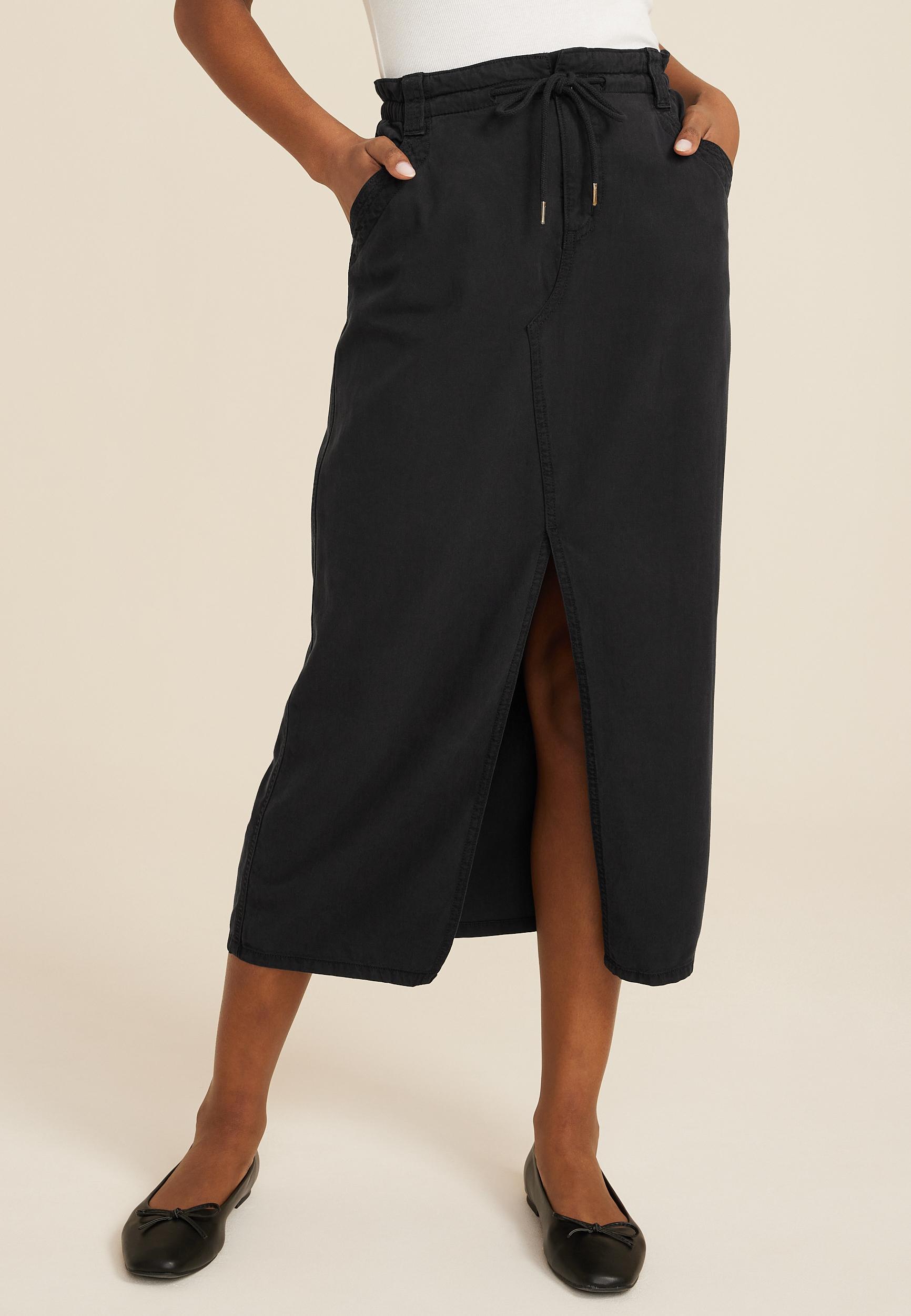 High Rise Utility Maxi Skirt Product Image