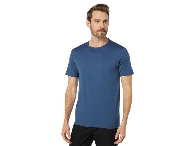 Theory Precise Tee Luxe Cotton Jersey (Atlantic) Men's Clothing Product Image