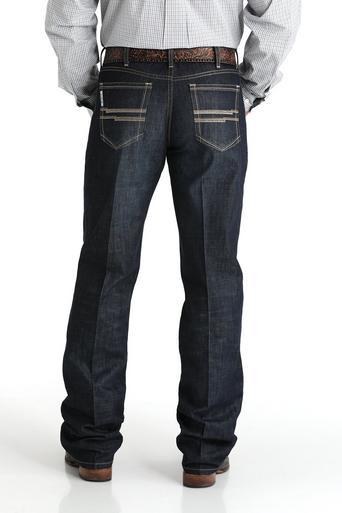 Cinch® Men's White Label Relaxed Dark Stonewash Jeans Product Image